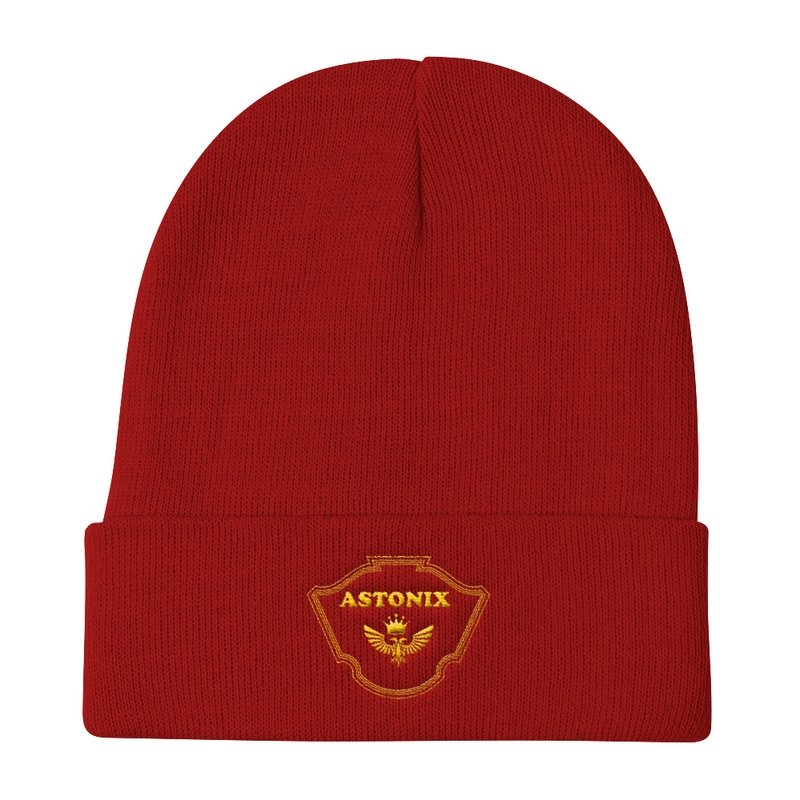 Astonix ASTONIX BEANIE CAP 82-480 - KNIT BEANIE 12" (RED) - Men's Headwear - British D'sire