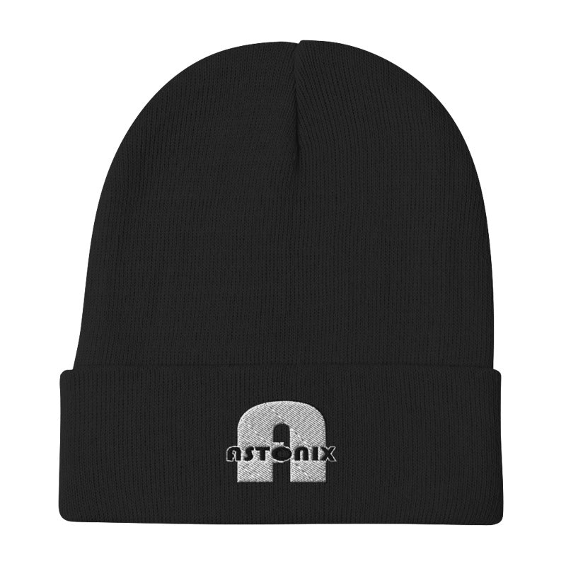 ASTONIX BLACK CUFFED BEANIE 12 - Beanie - British D'sire