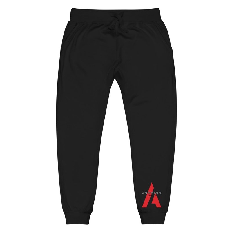 Astonix Black Unisex Fleece Sweatpants | Cotton Heritage M7580 - Men Sweatpants - British D'sire Main image