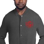 ASTONIX CHARCOAL HEATHER CHAMPION BOMBER JACKET - Men Hoodie and Sweatshirts - British D'sire
