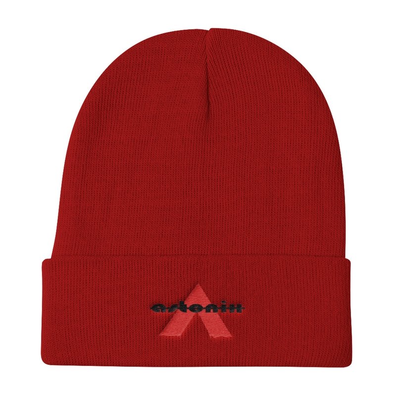 ASTONIX OTTO CAP 82-480 - KNIT BEANIE 12" (RED) - Men's Headwear - British D'sire