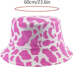 AWOCAN Cute Print Bucket Hat Summer Double-Side-Wear Reversible Fisherman Beach Sun Hats for Women Men - Womens Headwear - British D'sire