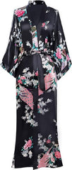 BABEYOND Kimono Dressing Gown Peacock Kimono Robe Kimono Cardigans for Women Wedding Girl's Bonding Party Pyjamas 135cm - British D'sire