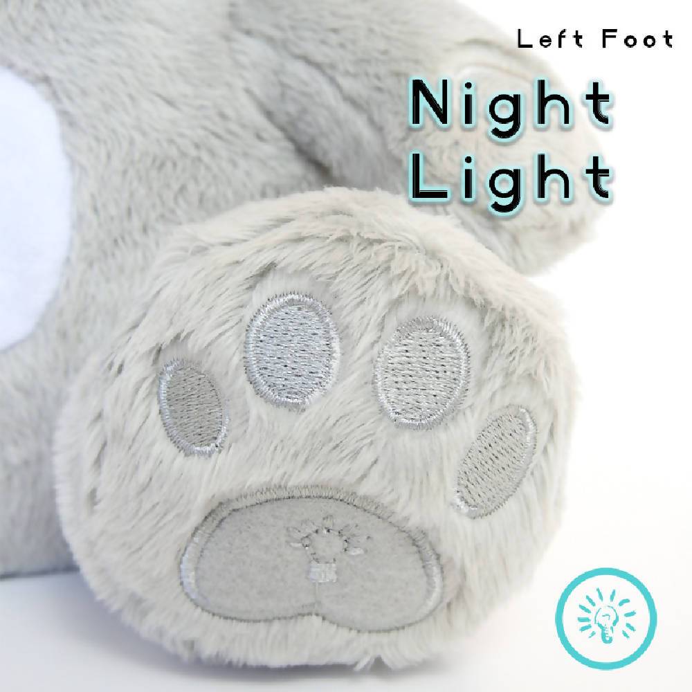 Baby Sleep Aid, with Automatic Cry Sensor & Night Light - Honey Bear (Silver) - Stuffed & Plush Animals - British D'sire