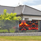 Backdrop Banner Halloween Party Decorations For Christmas Indoor Outdoor Party Supplies Wedding Event,Kilauea Volcanos Print - British D'sire