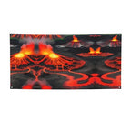 Backdrop Banner Halloween Party Decorations For Christmas Indoor Outdoor Party Supplies Wedding Event,Kilauea Volcanos Print - British D'sire