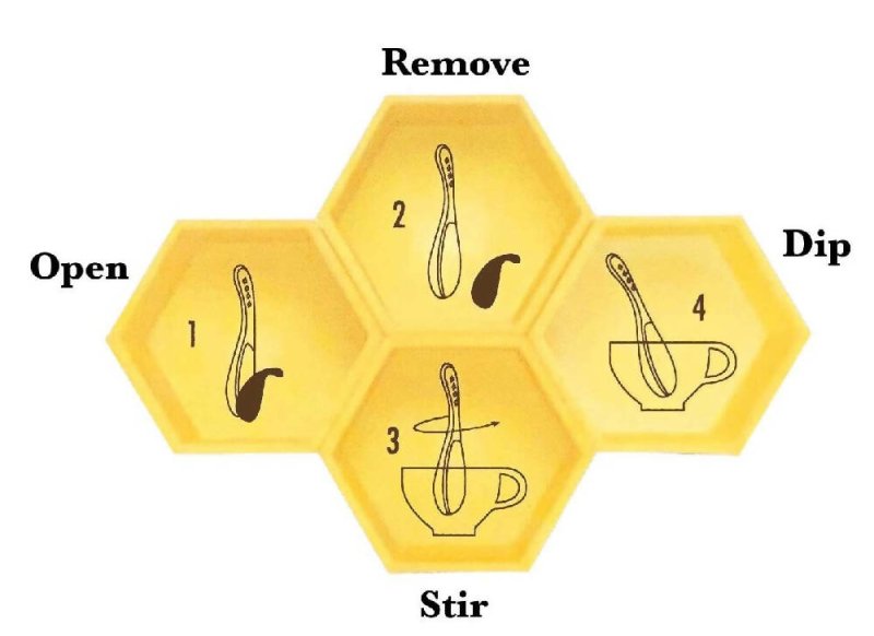 Badgers Honey Spoon -Blackberry Mango Tea - Kitchen Accessories - British D'sire