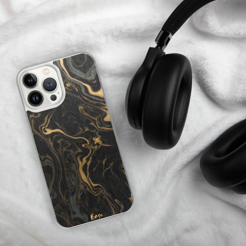 Base Apparel iPhone Case - Black Marble - Mobile Accessories - British D'sire