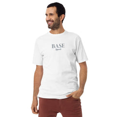 Base Apparel Men’s Embroidered Tee - BA Grey - Men's T-Shirts & Shirts - British D'sire
