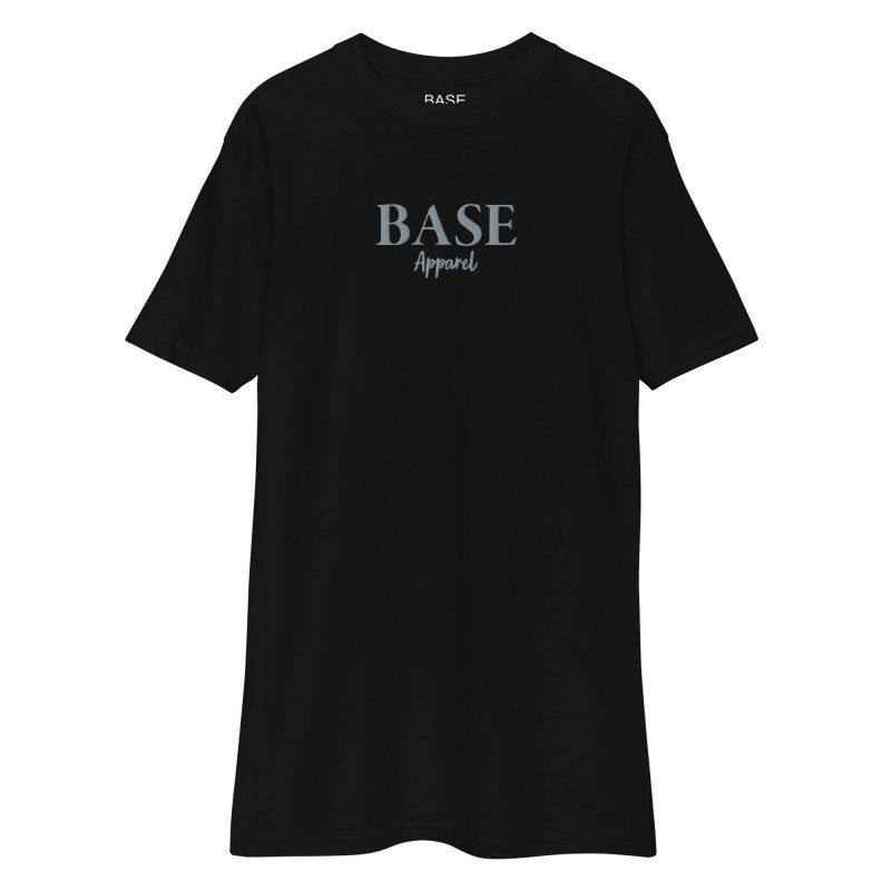Base Apparel Men’s Embroidered Tee - BA Grey - Men's T-Shirts & Shirts - British D'sire