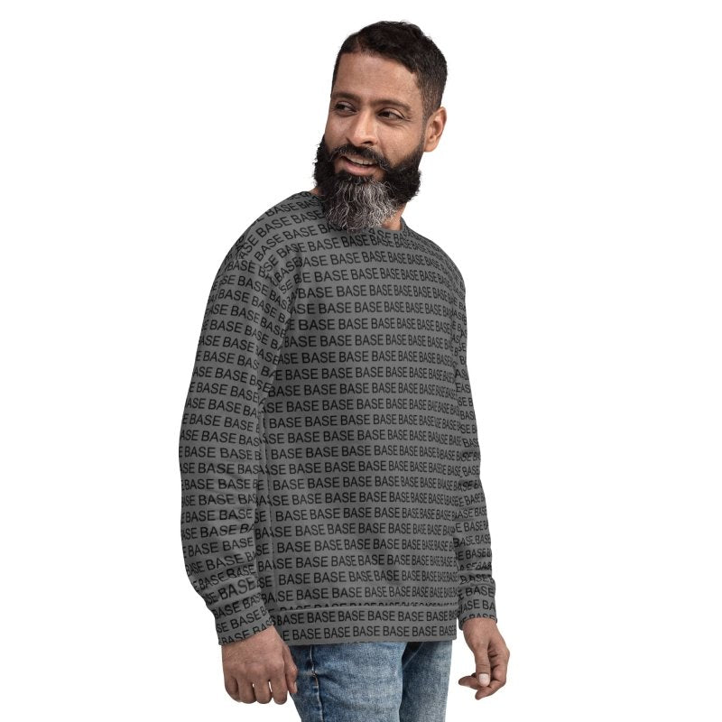 Base Apparel Monogram Luxe Sweatshirt - Grey - Men's Hoodies & Sweatshirts - British D'sire