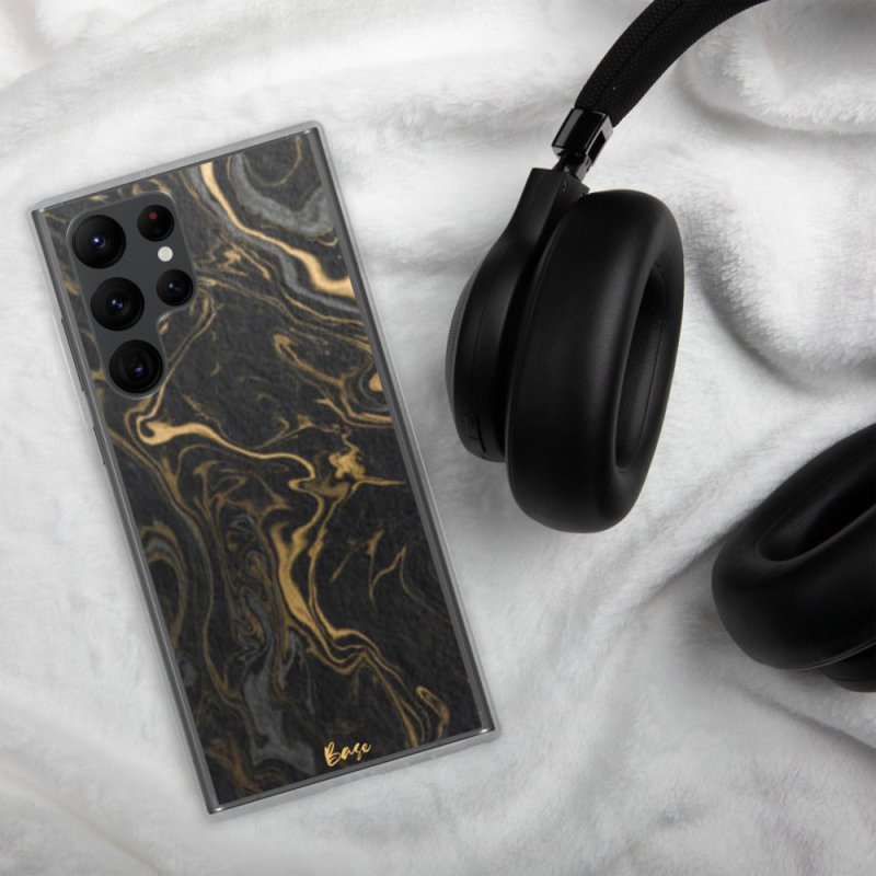 Base Apparel Samsung Case - Black Marble - Mobile Accessories - British D'sire