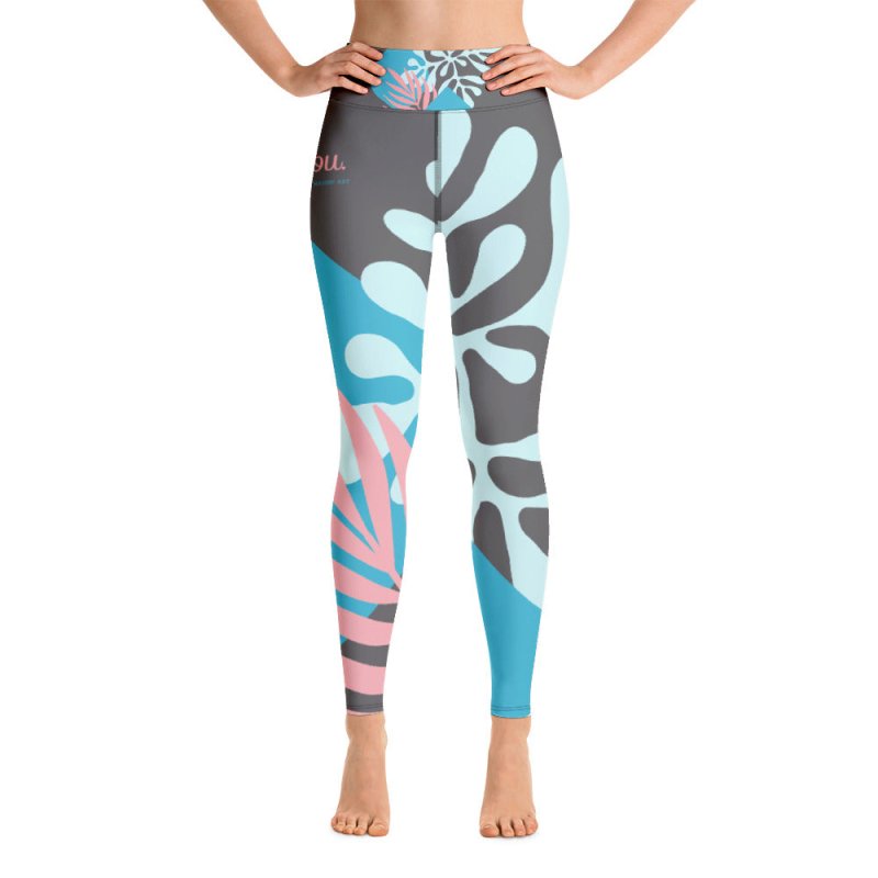 "Be You" Leggings - FLOWER BLUE Special edition - Leggings - British D'sire