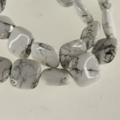 Beads for less White Howlite 15-16"Loose Strands - Jewellery Accessories - British D'sire