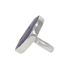 Beautiful Colour of Royal Purple Agate Sterling silver Statement Ring - Rings - British D'sire