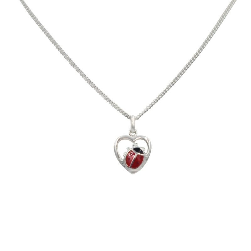 Beautiful Sterling Silver Ladybird Pendant - Necklaces & Pendants - British D'sire Main image