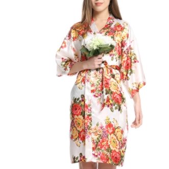 Bel Ombre Woman Floral Bathrobe - Robes - British D'sire