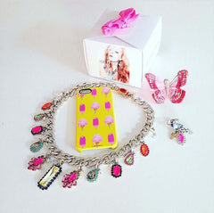 Bib necklace with colorful Swarovski crystals - Necklaces - British D'sire