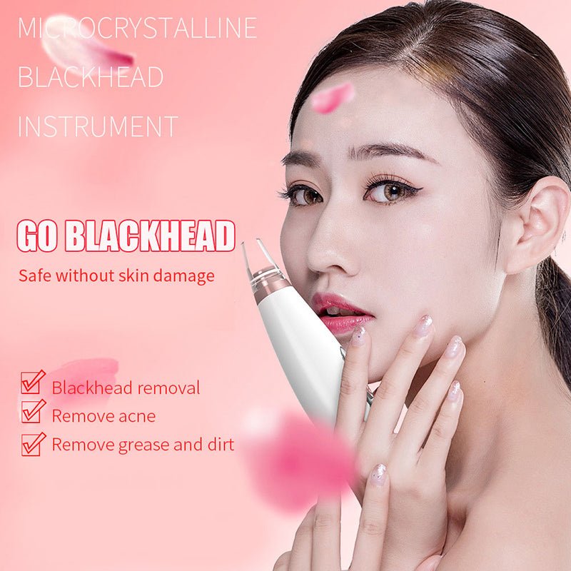 Blackhead Remover Pore Vacuum Cleaner - Upgraded Blackhead Suction Tool With Display-USB Rechargeable Facial Pore Cleanser 6 Replaceable Suction Probes For All Skin - Face Care - British D'sire