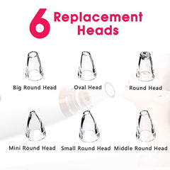 Blackhead Remover Pore Vacuum Cleaner - Upgraded Blackhead Suction Tool With Display-USB Rechargeable Facial Pore Cleanser 6 Replaceable Suction Probes For All Skin - Face Care - British D'sire