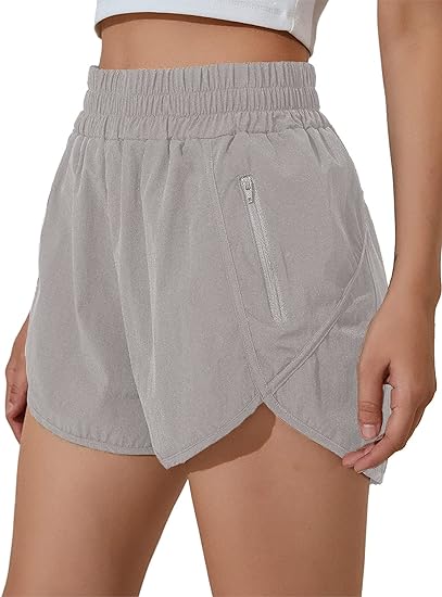 High waisted track shorts sales