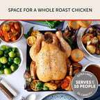 Breville Halo Flexi Air Fryer & Large Mesh Tray, Digital Dual Air Fryer Oven, 11L: Serves 10+, Fry, Bake, Grill, Roast & Reheat, 2400 W, Save £65 a Year on Energy Bills*, Black [VDF138] - British D'sire