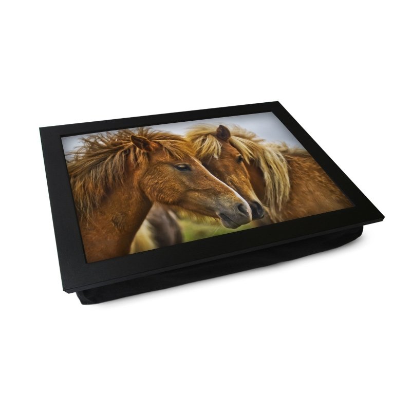 Yoosh Brown Horses Lap Tray Secondary image