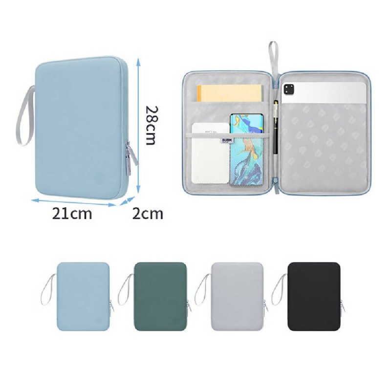 BUBM For IPad PU Leather Tablet PC Case With Carrying Strap, Color: Black(10.9 inches) - Tablet PC Case With Carrying Strap - British D'sire