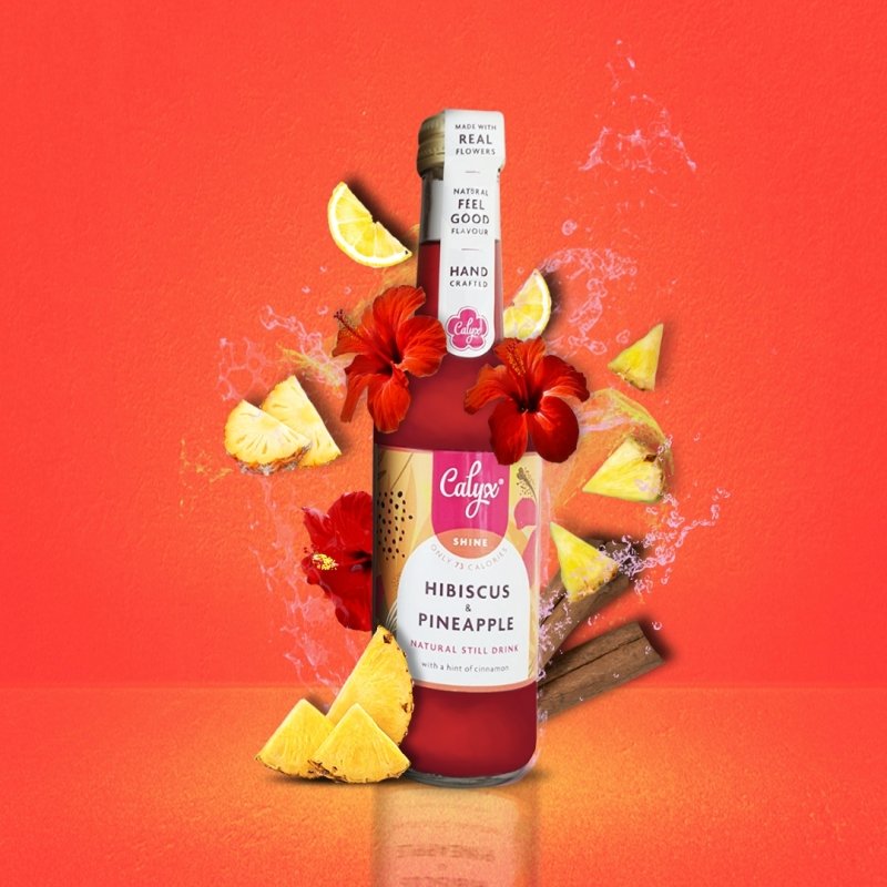 Calyx Shine Hibiscus & Pineapple 250ml Drinks Case Of 12 - Groceries & Foods - British D'sire