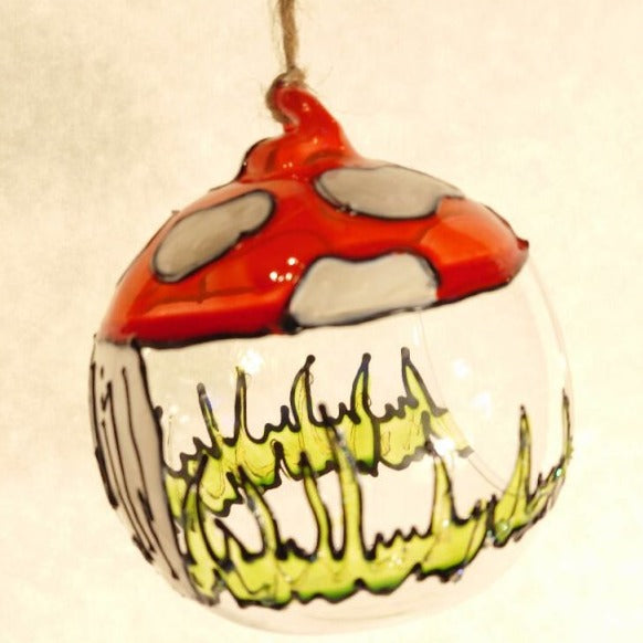 Candle holder 'Toadstool'. (6cm) - Glasswares & Drinkwares - British D'sire