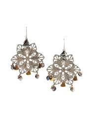 Chandelier Earrings with sparkling beads and charms. Oversized Earrings. - Earrings - British D'sire