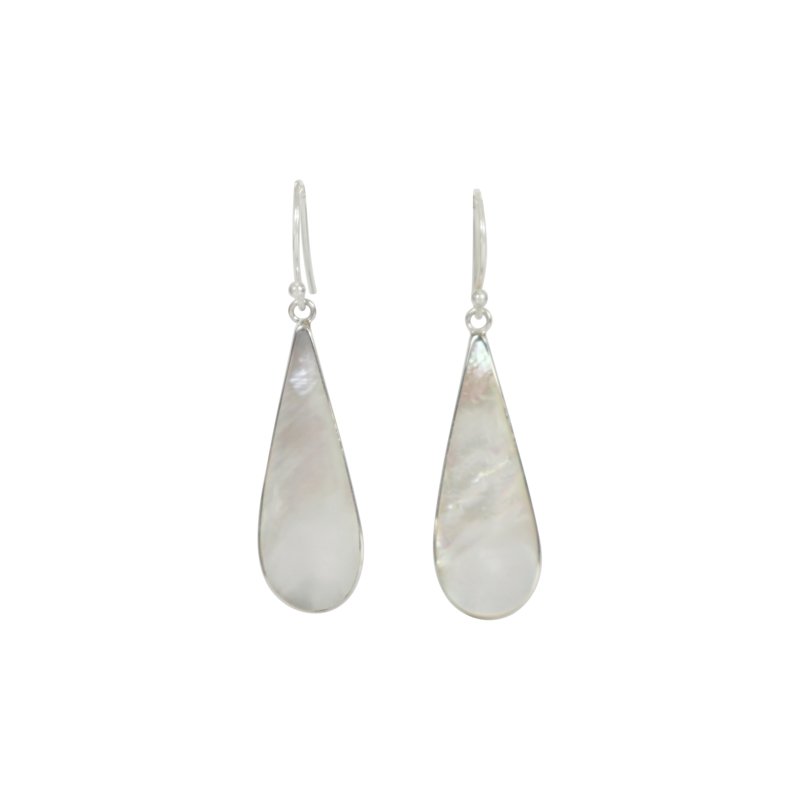 Classically beautiful teardrop earrings with sterling silver - Earrings - British D'sire