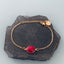Clover 24K Gold Plated Ruby Stone Bracelet | Gold Bracelet | Emerald Bracelet | Gift Jewelry | Gold Women's Jewelry | Christmas Gift - Bracelet - British D'sire