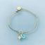 Clover Amazonite Star Curb Bracelet | Gold Bracelet | Stone Bracelet | Gift Jewelry - Bracelet - British D'sire