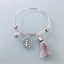 Clover Bangle Bracelet in Stainless Steel Anchor | Pompom and a Pearl to Perfume | Women's Bracelet in Silver | Gift idea | Gift Jewelry | Lucky Jewelry - Bracelet - British D'sire