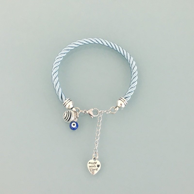 Clover Blue Bracelet with Greek Eye Pendant | Jewelry | Bracelet | Lucky charm | Jewelry | Bracelets | Greek Eye Jewelry | Christmas Gift | Women's Bracelet - Bracelet - British D'sire