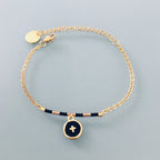 Clover Cross bracelet | 24K Gold Plated Cross Bracelet for Women | Gold Bracelet | Gift idea | Gold Bracelet | Gift Jewelry | Women's Gold Jewelry - Bracelets - British D'sire