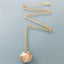 Clover Gold Plated Seashell Necklace 24K | Gold Necklace | Gift Idea | Shell Jewel | Women's Gift Idea | Gold Jewelry | Gold Necklace | Gift Jewelry - Necklace - British D'sire