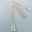 Clover Gold Plated Stainless Steel Chrysoprase Necklace | Jewelry | Chrysoprase Necklace - Necklace - British D'sire