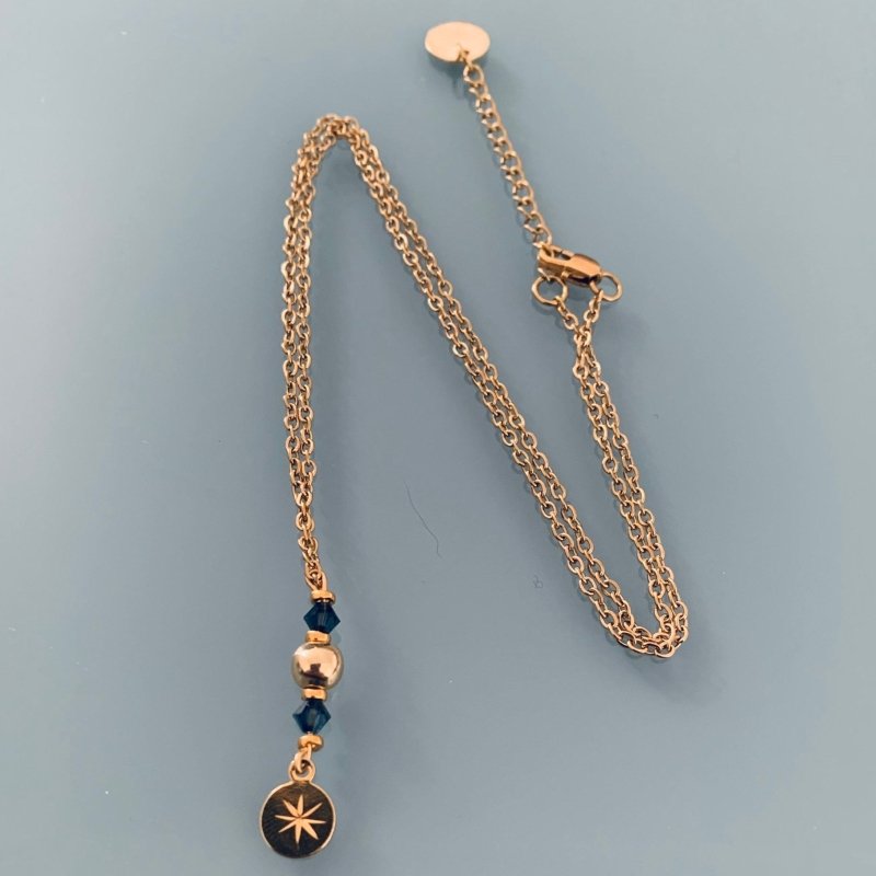 Clover Gold Plated Stainless Steel Fox Necklace | Gold jewelry, Fox Jewel | Lucky Necklace | Gift Jewelry | Gift - Necklace - British D'sire Main image