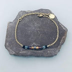 Clover Gold Stainless Steel Bracelets | Women's Bracelet | Golden Bracelet | Gift idea | Lucky Charm | Dollar Bracelet | Gift Jewelry palm tree bracelet, shell bracelet, Heishi bracelet - Bracelet - British D'sire