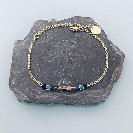 Clover Gold Stainless Steel Bracelets | Women's Bracelet | Golden Bracelet | Gift idea | Lucky Charm | Dollar Bracelet | Gift Jewelry palm tree bracelet, shell bracelet, Heishi bracelet - Bracelet - British D'sire