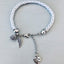 Clover Gray Women's Bracelet with Angel Wing Pendant and Perfume Pearl | Gift Jewelry | Lucky Bracelet - Bracelet - British D'sire