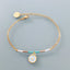 Clover Greek Eye Bracelet | 24K Gold Plated Greek Bracelet | Gold Bracelet | Christmas Gift | Gold Bracelet | Gift Jewelry | Gold Women Jewelry - Bracelet - British D'sire