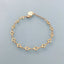 Clover Heart Curb Bracelet | Women's Bracelet | Gift Idea | Gift Jewelry | Heart Jewelry Golden Bracelet | Golden Heart Bracelet Heart Curb Chain - Bracelets - British D'sire
