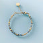 Clover Labradorite Bead Bracelet | Women's Gourmet Bracelet | Magical Natural Stones and 24K Gold Plated Heishi Beads - Bracelet - British D'sire