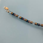 Clover Lapis Lazuli Bracelet and Pink Winds | Gourmet Women Bracelet Magic Natural Stones and 24K Heishi Beads | Gold Bracelet | Gift jewelry - Bracelet - British D'sire