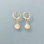 Clover Mini Shell Hoop Earrings | Small Gold Shell Hoop Earrings | Women's Jewelry | Gold Hoop Earrings | Christmas Gift | Women's Gift - Earrings - British D'sire