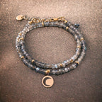 Clover Moon Bracelet and Labradorite Beads | Gift Idea | Women's Gift | Perfect Women's Jewelry - Bracelet - British D'sire