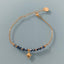 Clover Star Curb Bracelet with Swarovski Magic Natural Stones | Gold Heishi Beads | Golden Bracelet | Stone Bracelet | Gift Jewelry - Bracelet - British D'sire